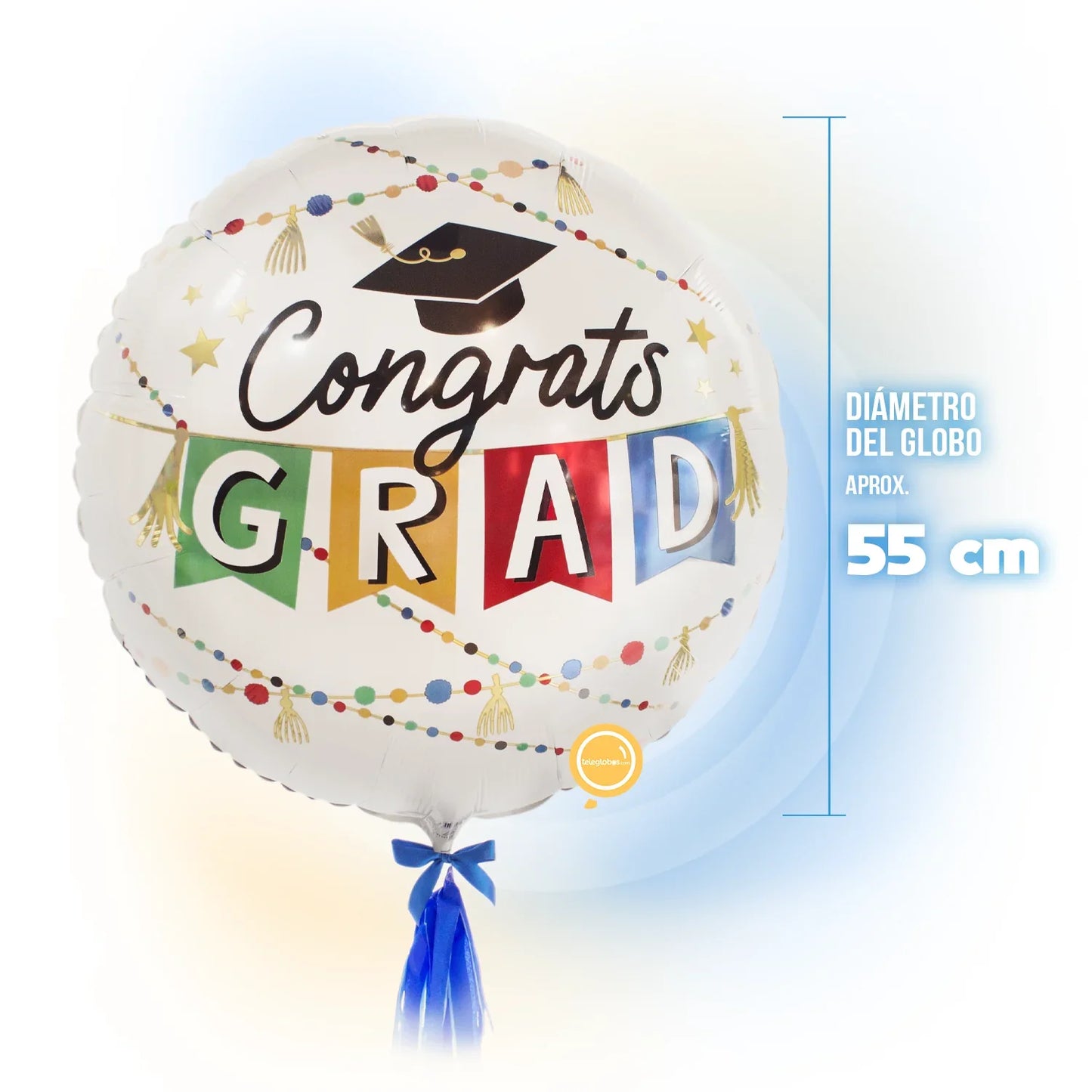 Globo Metálico Super Shape de 28" - Congrats Grad Party