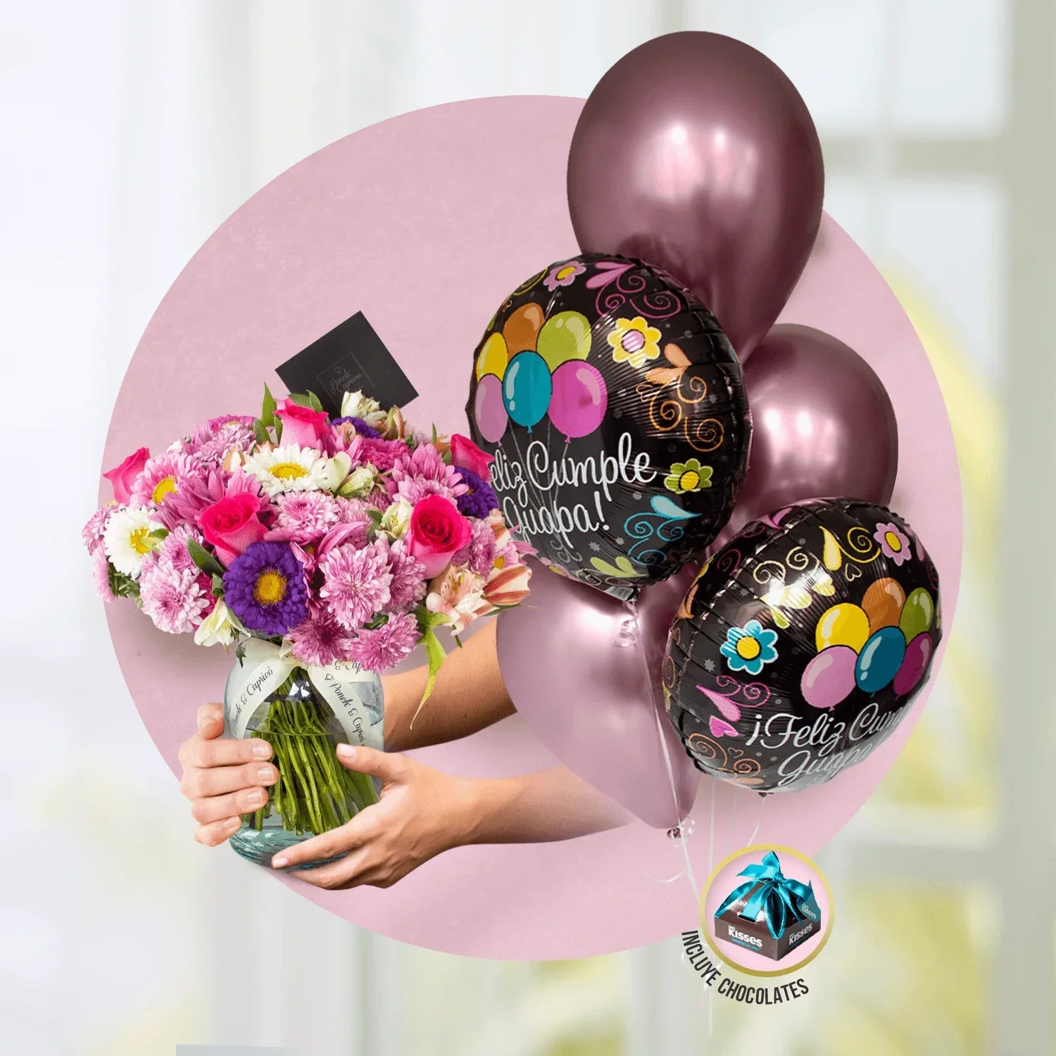 Feliz Cumplea os Flores Y Globos Happy Birthday Typography Design For feliz-cumplea-os-flores-y-globos-happy-birthday-typography-design-for