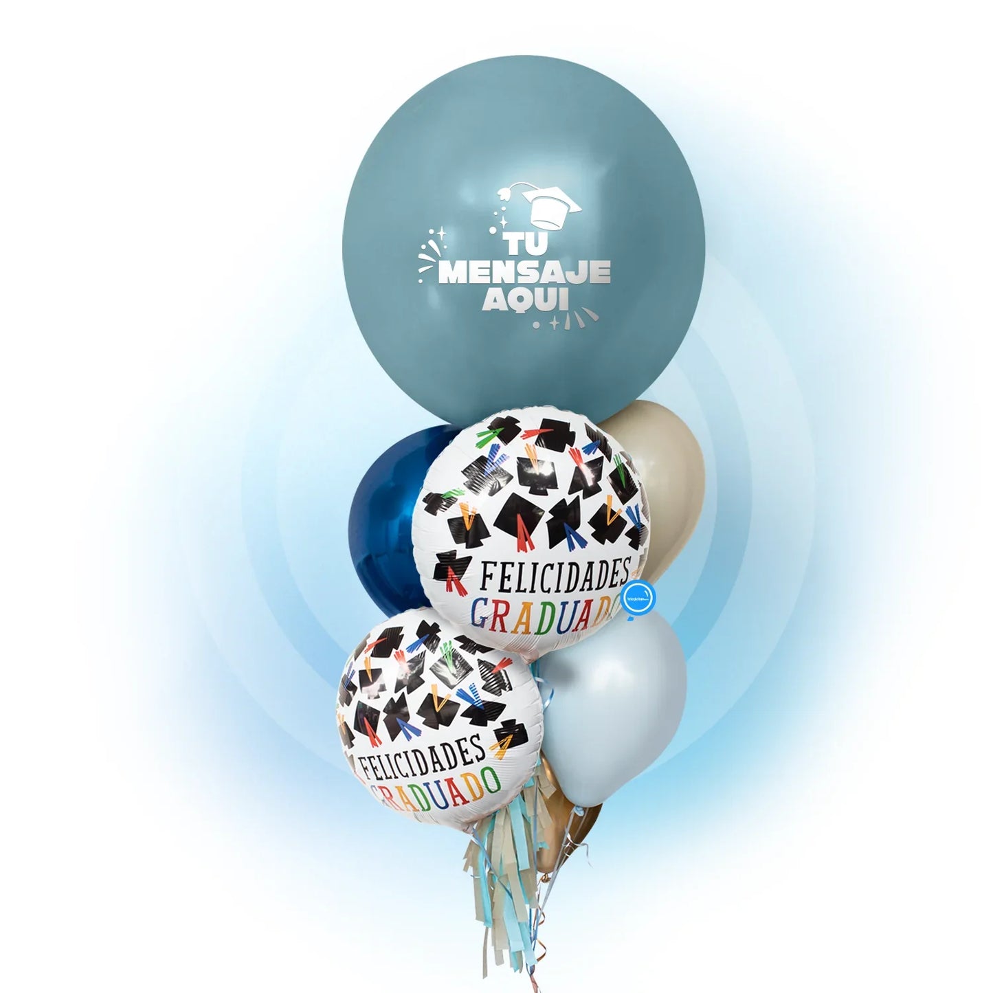 Bunch de Globos Inspira para Graduación - Felicidades Graduado -