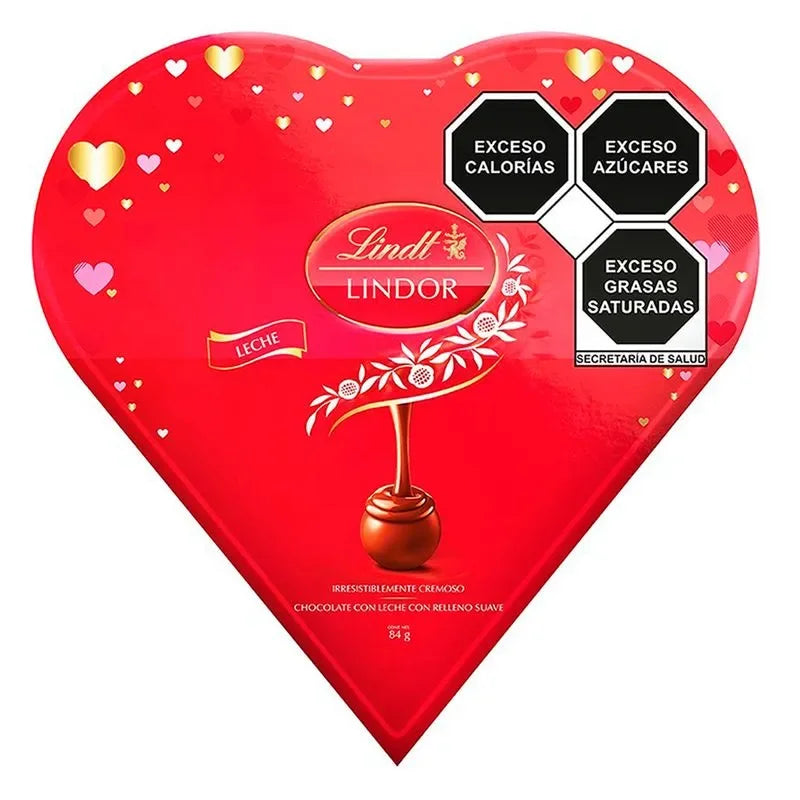 Chocolates Lindt Lindor de Corazón - 84 grammes