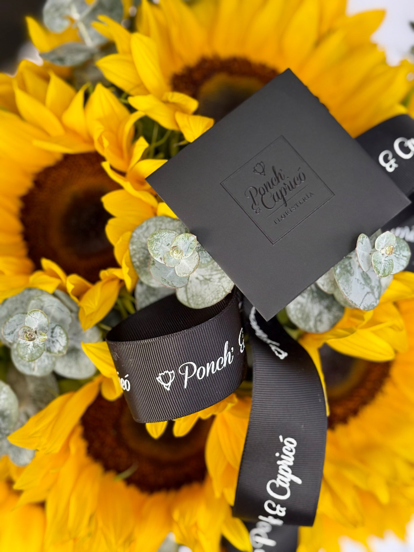 Arreglo floral de Girasoles -Domo-