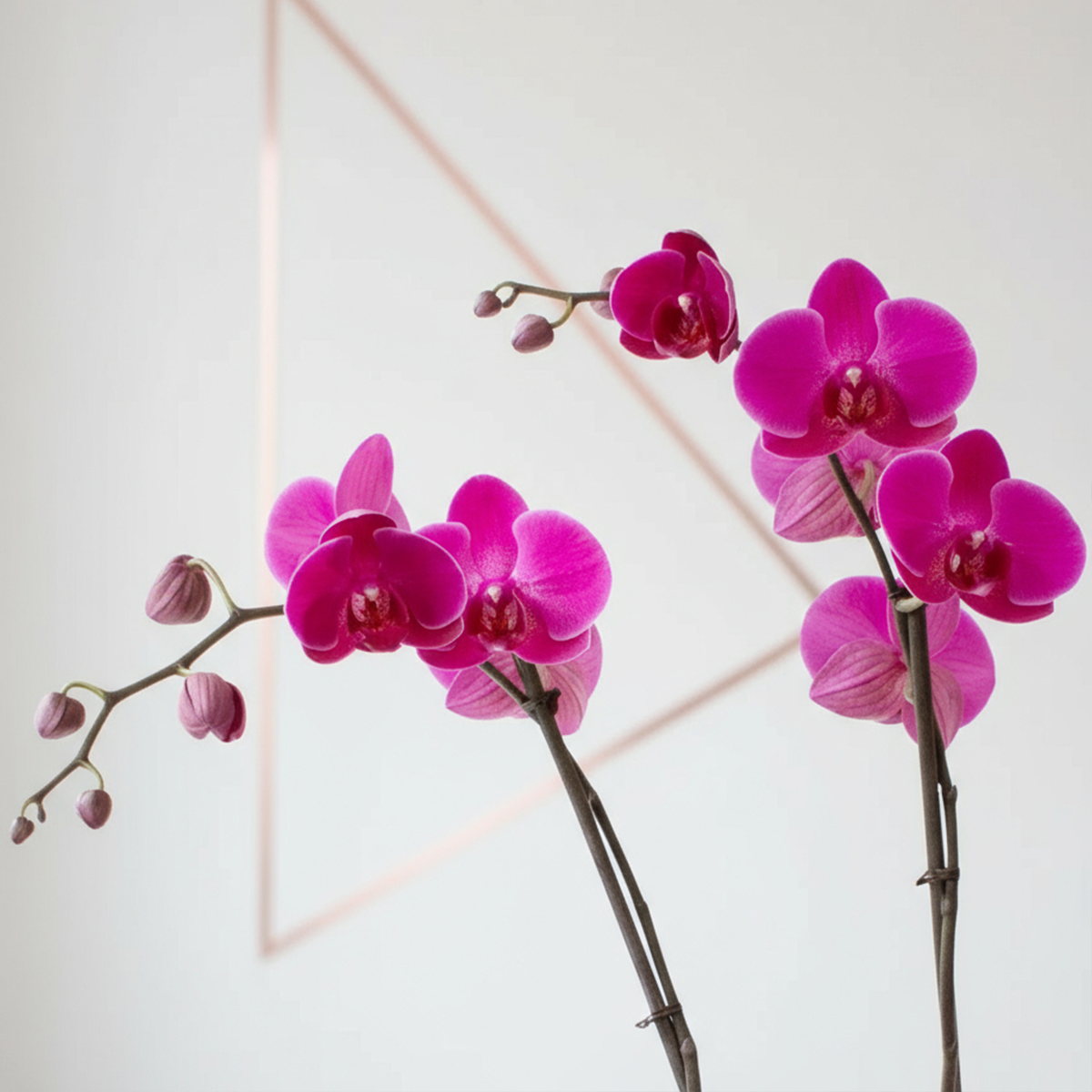 Orquídea-Phalaenopsis-Magenta---Dos-tallos- Ponch y Caprico Floreria CDMX ZOOM