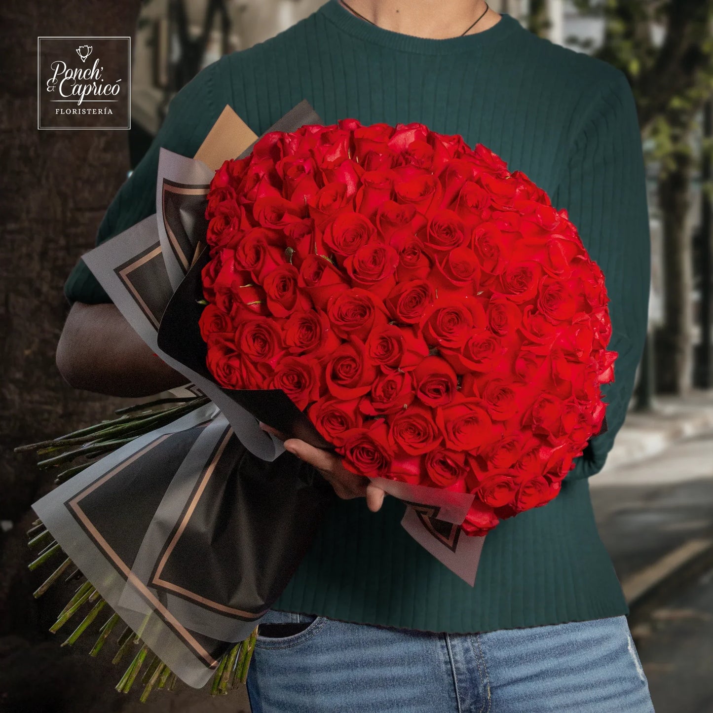 Bouquet de 150 Roses Rouges