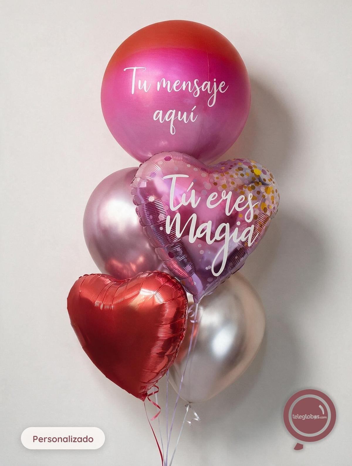 Bunch de Globos con Helio -Tú eres magia-