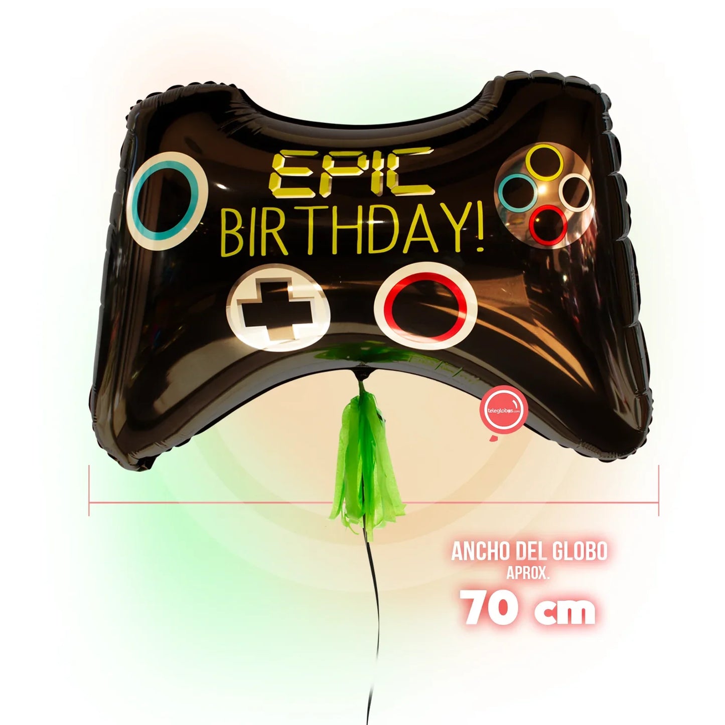 Super Shape Metallic Balloon 30" - Epic Birthday Game Controller