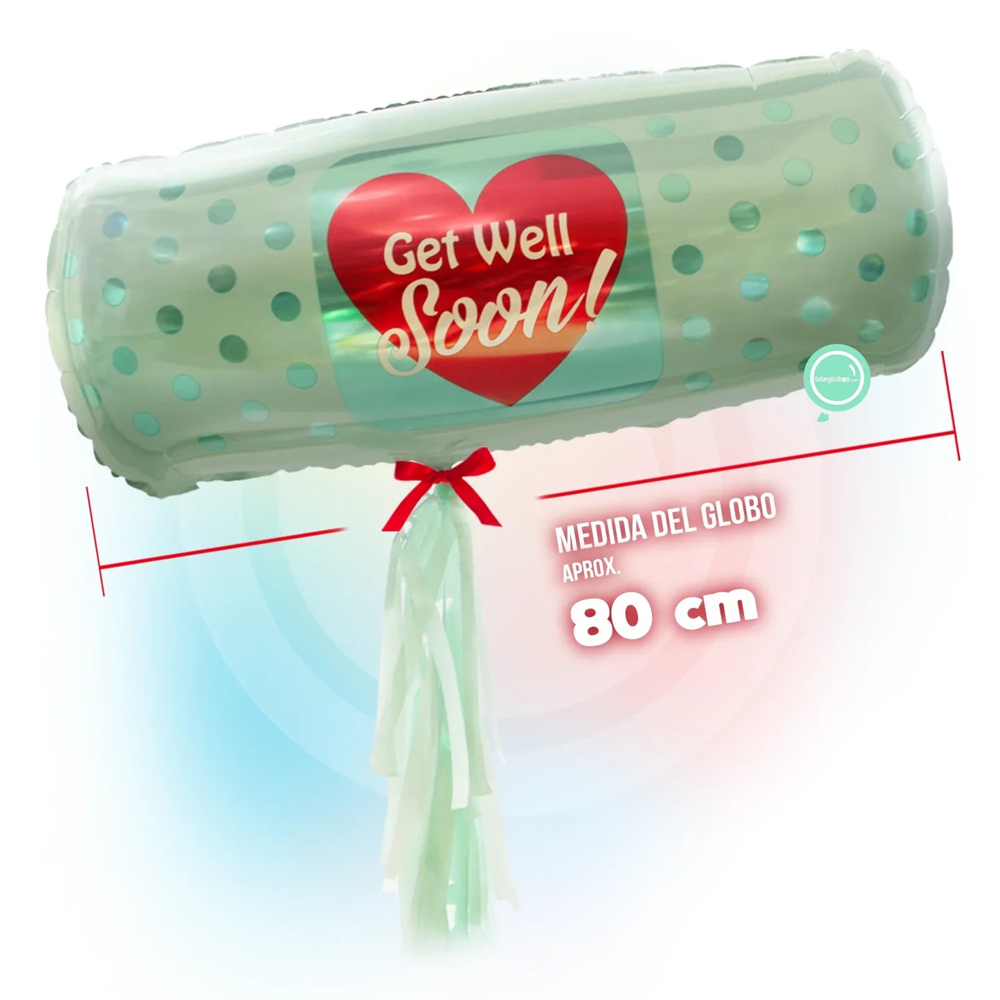 Globo Metálico Super Shape de 30" - Bandita Get Well Soon!