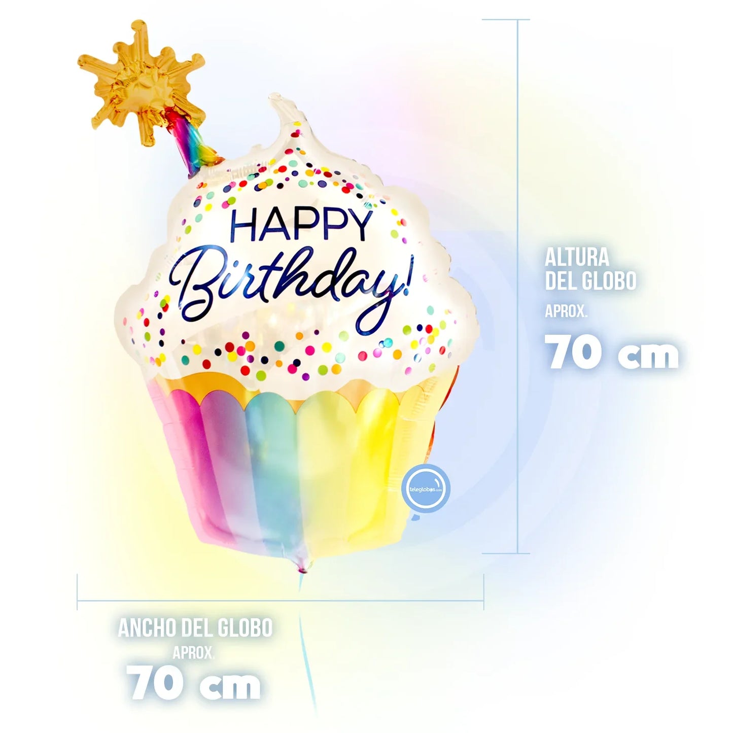 Globo Metálico Super Shape de 35" - Confetti Sprinkle Birthday