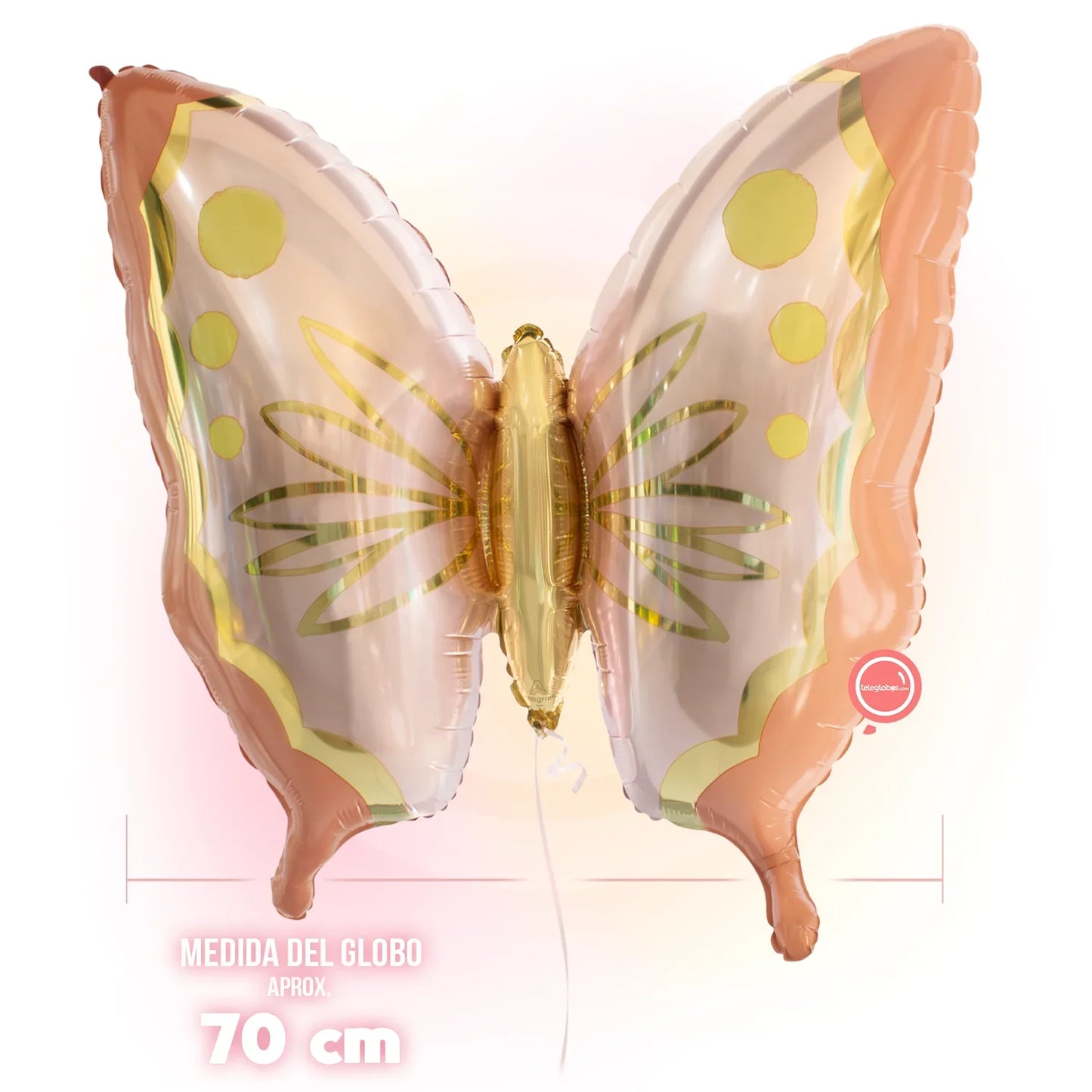 Globo Metálico Super Shape de 30" - Soulful Blossoms Butterfly