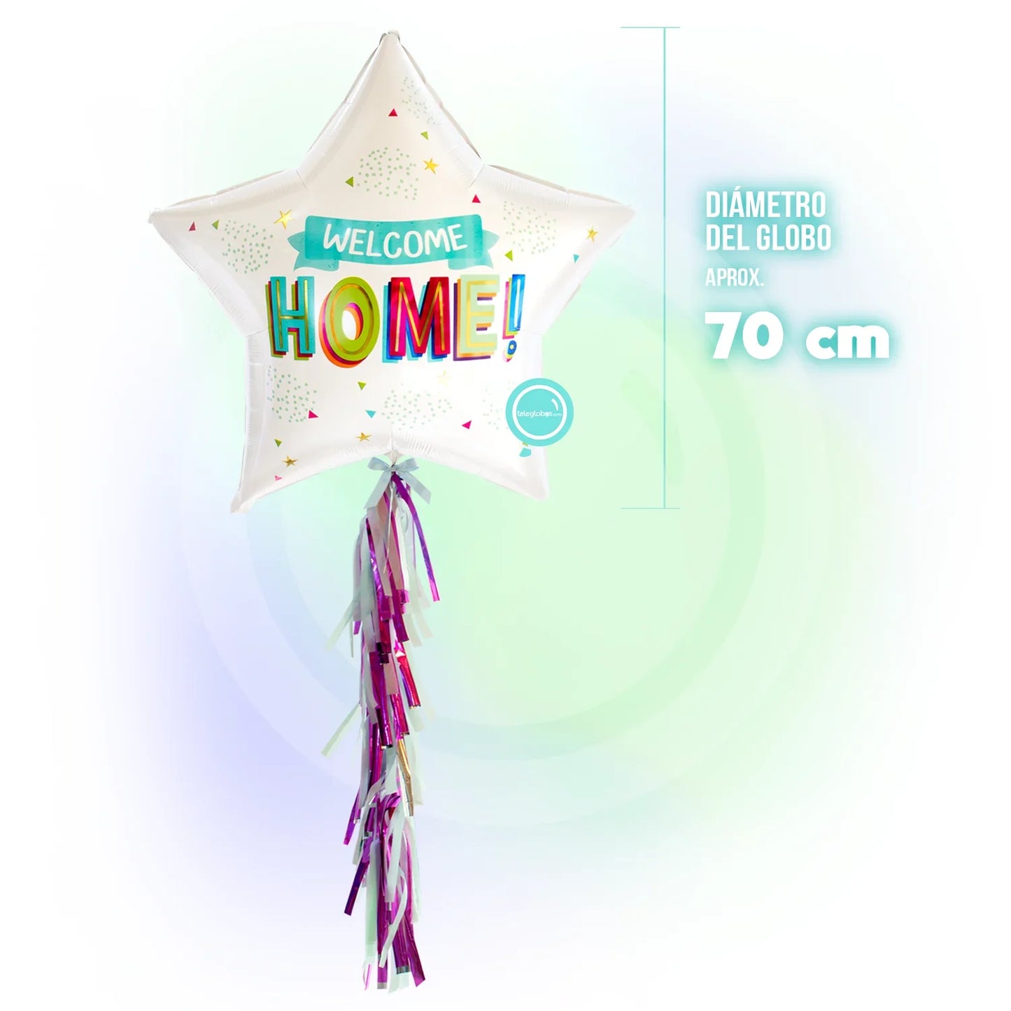 Globo Metálico Super Shape de 32" - Welcome Home