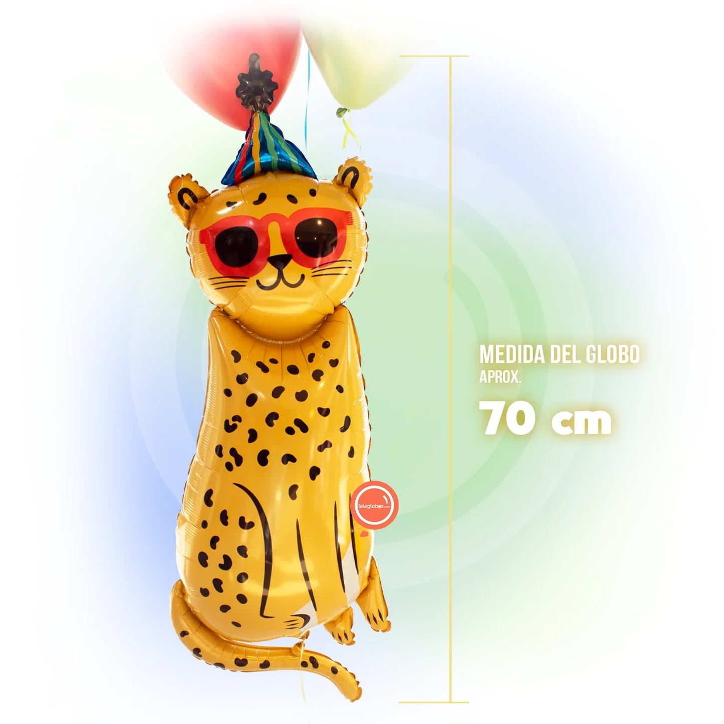 Super Shape Metallic Balloon 28" - Party Animal Leopard