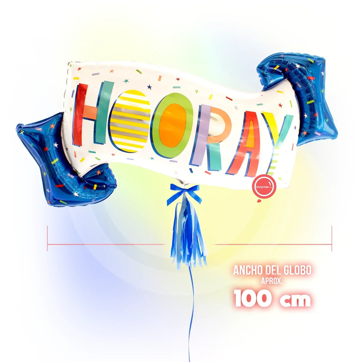 Super Shape Metallic Balloon 29" - Hooray!