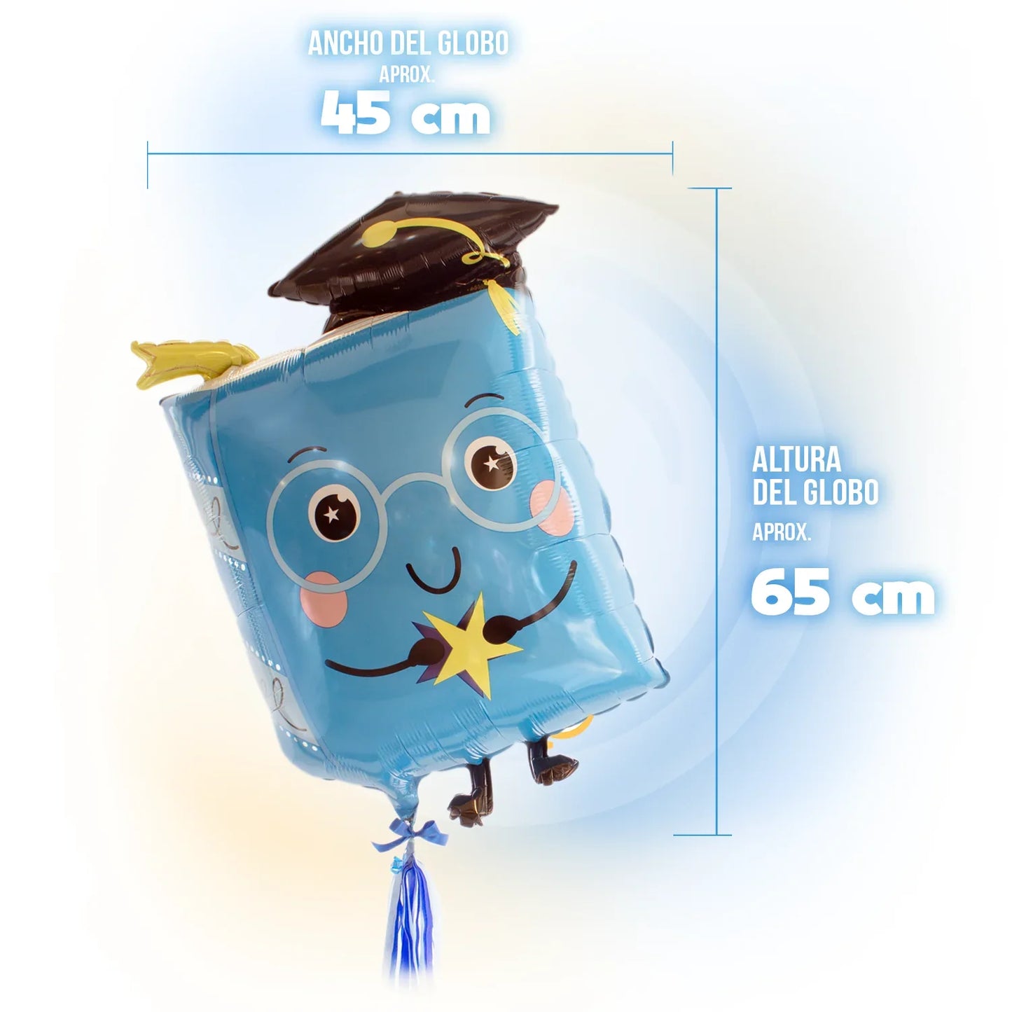 Globo Metálico Super Shape de 28" - Dream Big Book Grad