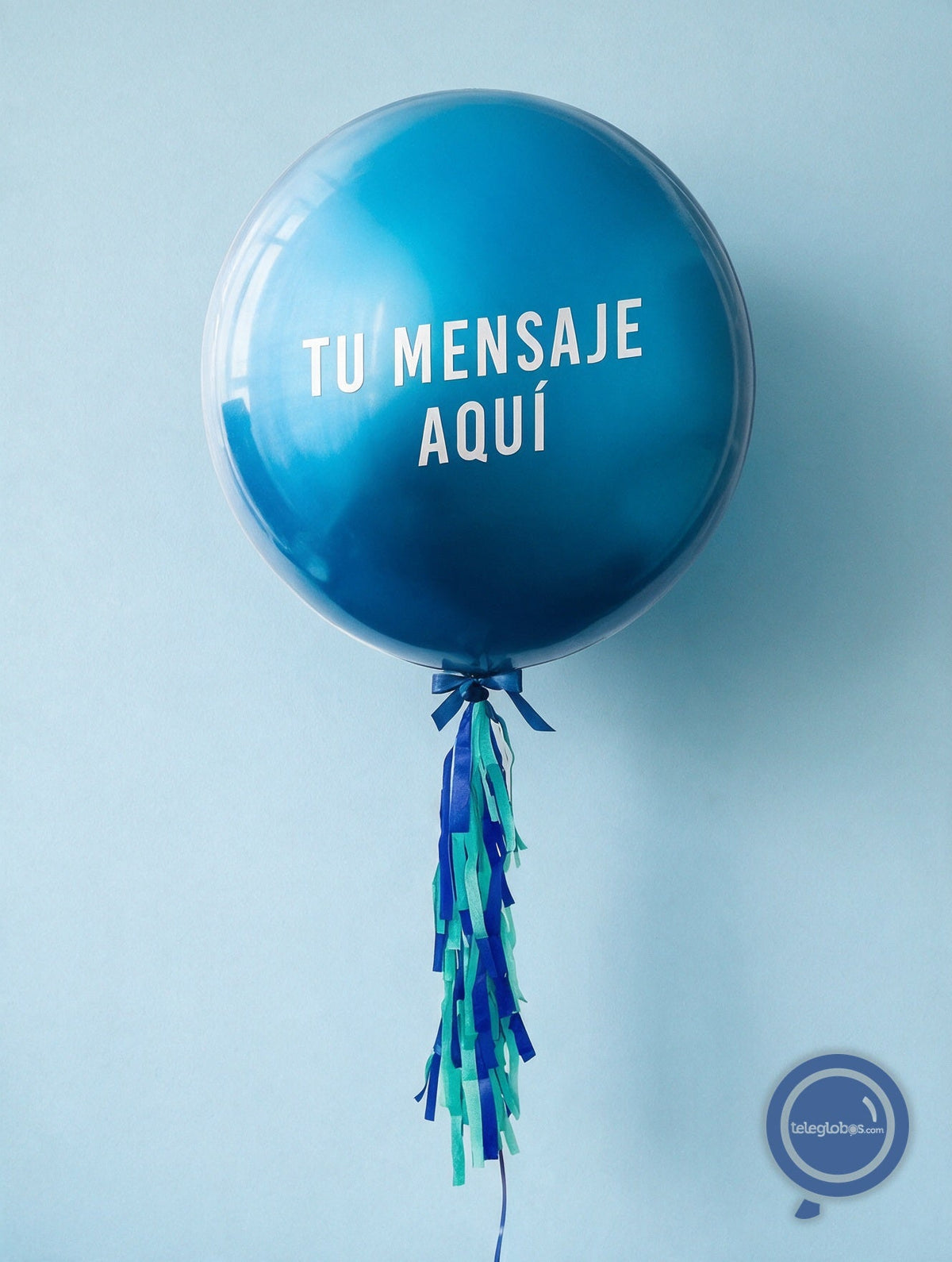 Globo ORBZ 15" Azul Rey con helio personalizado