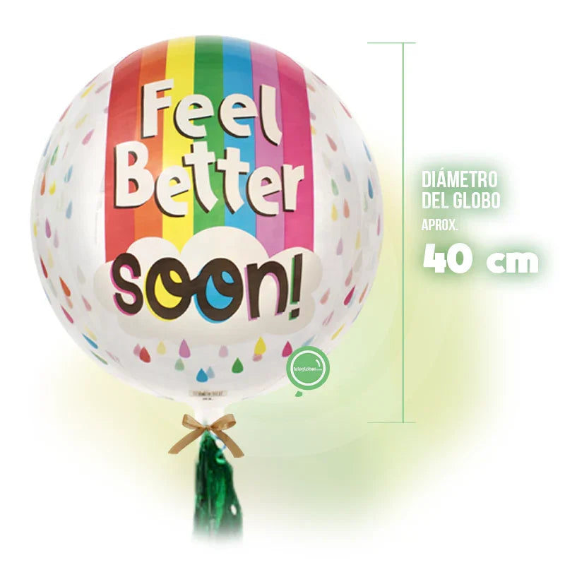 Globo ORBZ de 15" - Feel Better Soon!