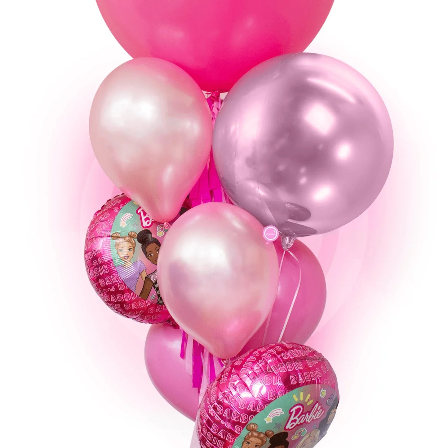 Bunch de Globos Inflados con Helio Inspira -Barbie Dream Together-
