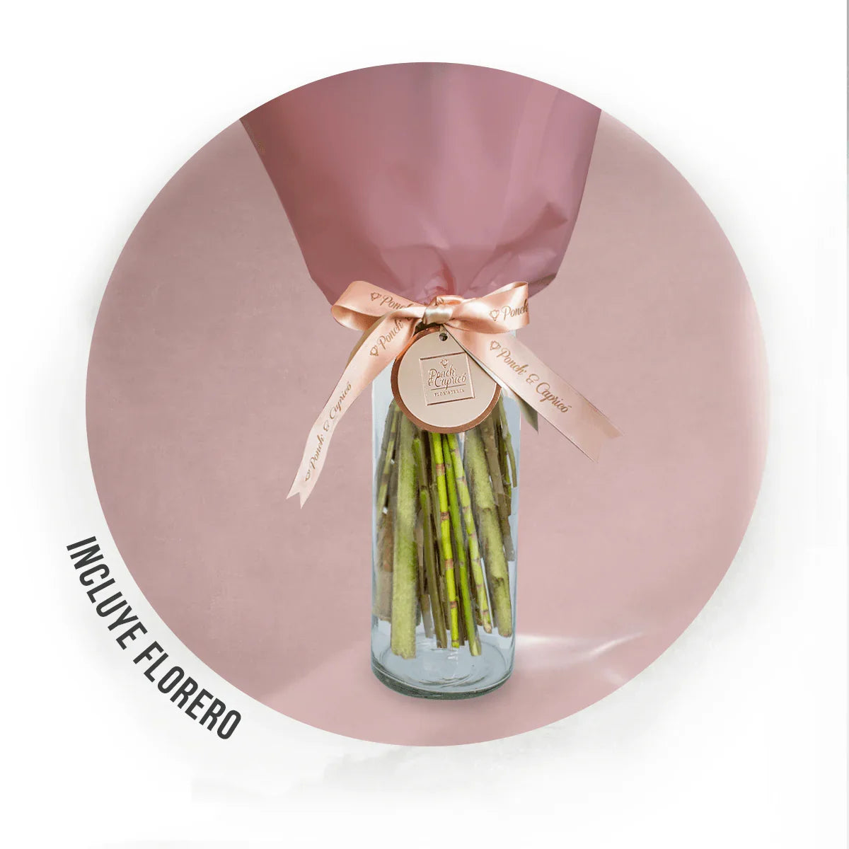 Rosas y Gerberas Mix, Boca de Dragón Lila, Eucalipto y Hortensia Verde -ALA024-