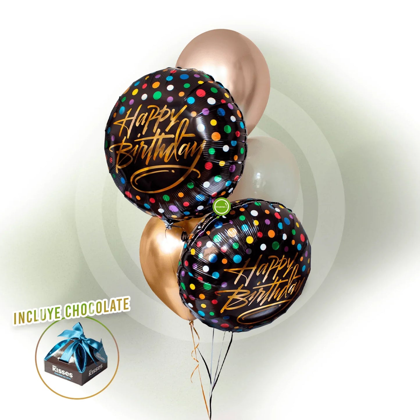 Bouquet de Cumpleaños -Lunares de Colores-