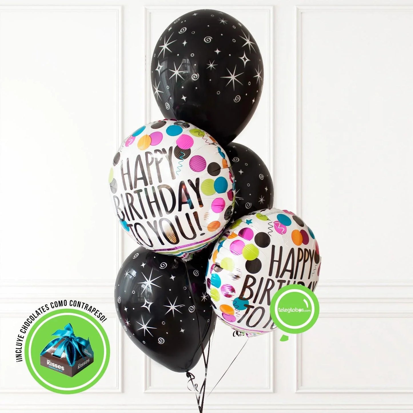 Bouquet de Globos Cumpleaños 145 | Globos y Regalos Teleglobos.com.mx.