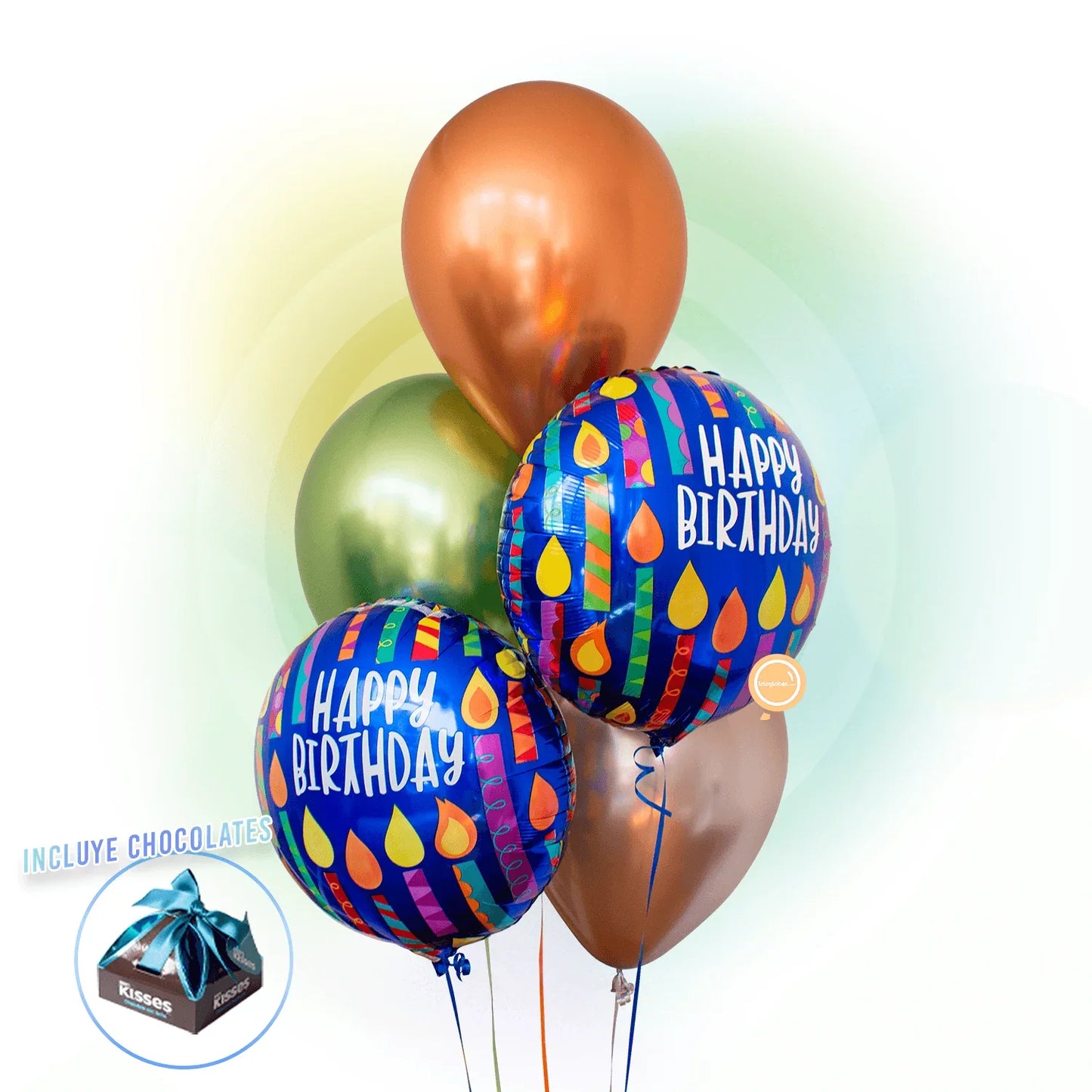 Bouquet de Cumpleaños -Multicolor Candles-