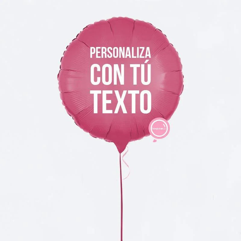 18" personalisierter Ballon mit Helium (ca. 40 cm Durchmesser)