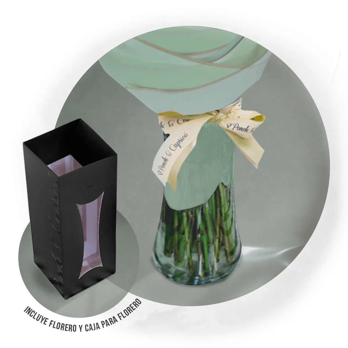 Rosas Lilas, Lisianthus Limón und Verónica - pram036