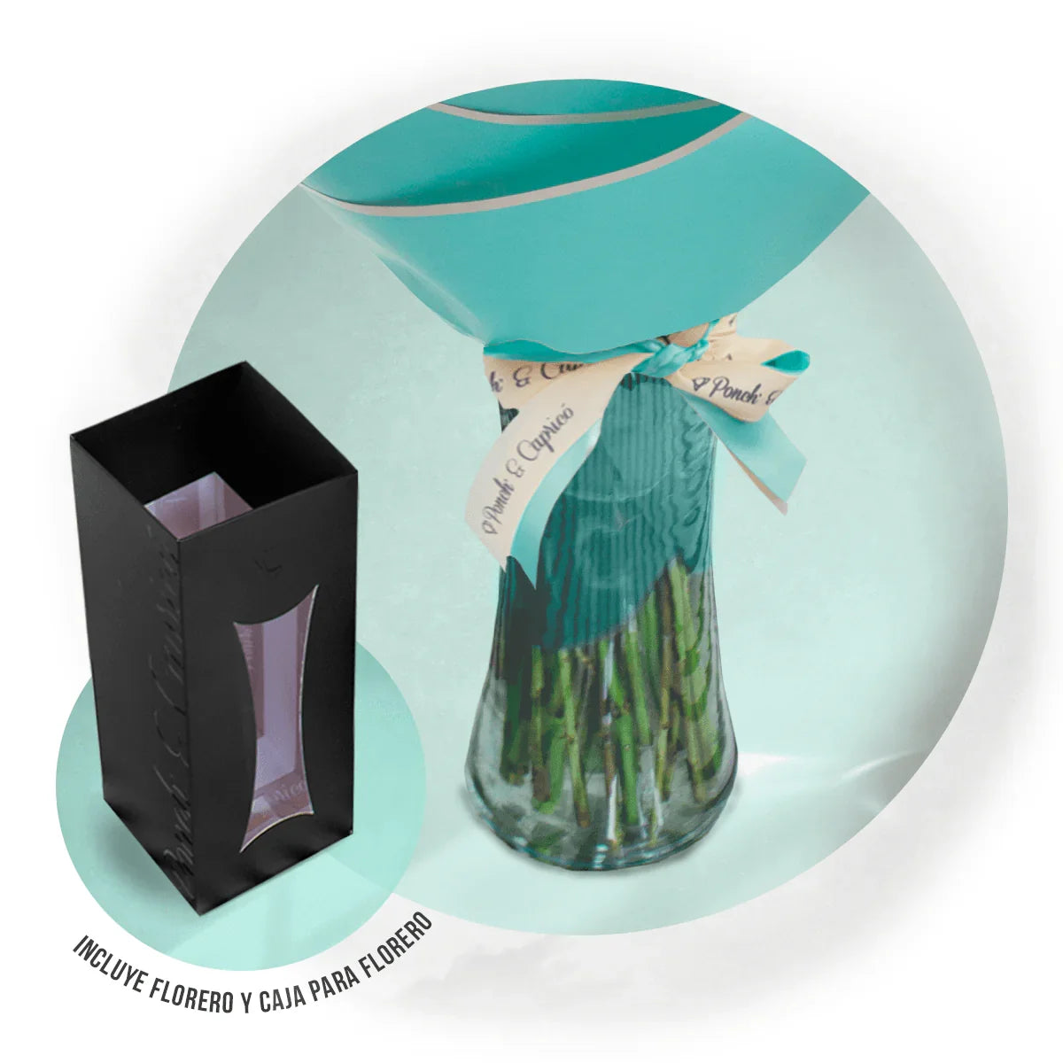 Yellow roses bouquet, white oak and Lisianthus Limón - Pram039