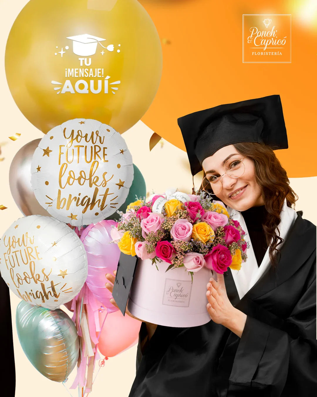 Flores para graduación: colores y estilos con significado ¿Que flores regalar para graduaciones? Floreria Ponch y Caprico CDMX