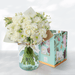 Arreglo Floral de Rosas Blancas, Clavel, Lisianthus y Tanaceto Blanco -GI029-