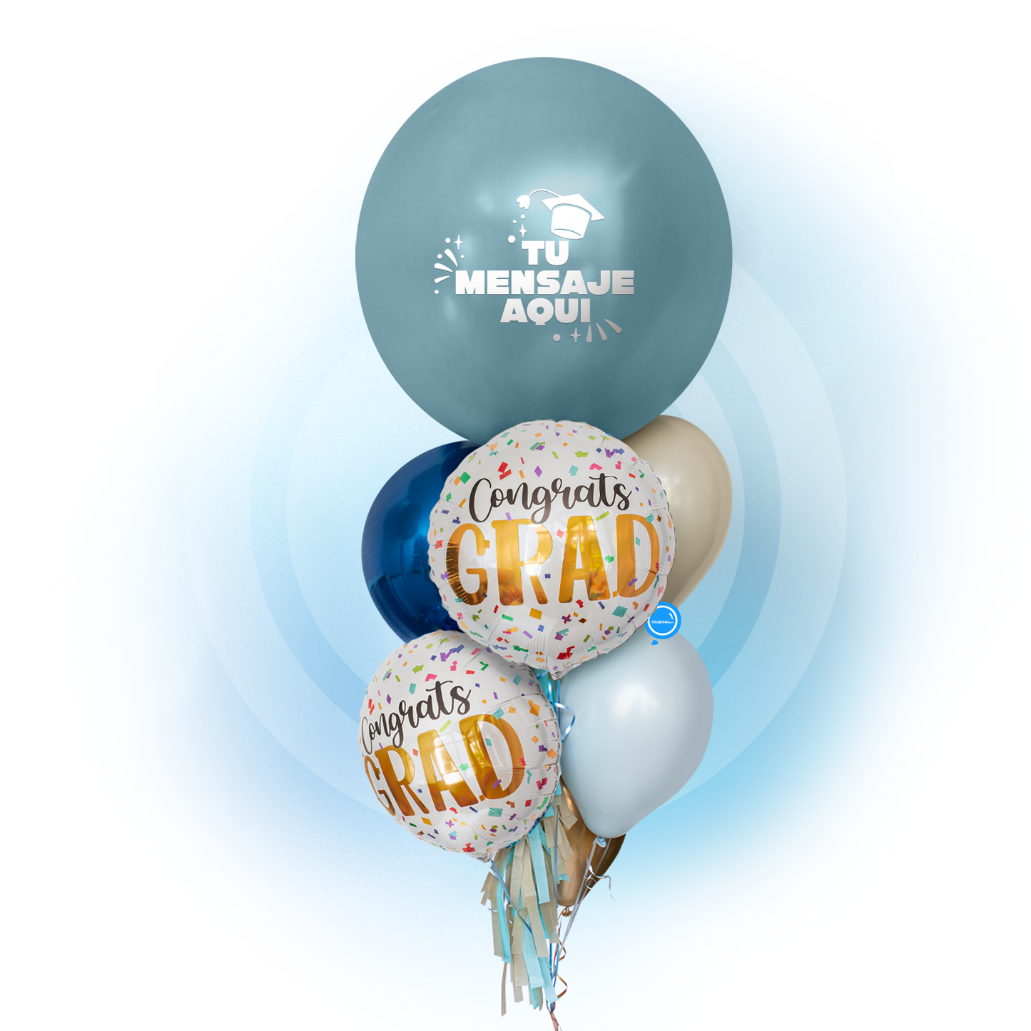 Bunch de Globos Inspira para Graduación - Congrats Grad -