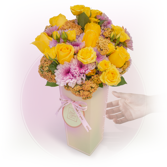 Gelbe Rosen Bouquet -cam001-