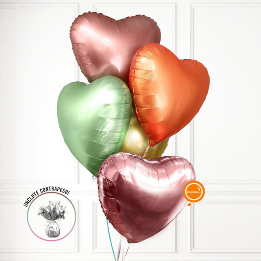 Bouquet de Globos de Corazones - Hearts of Hope