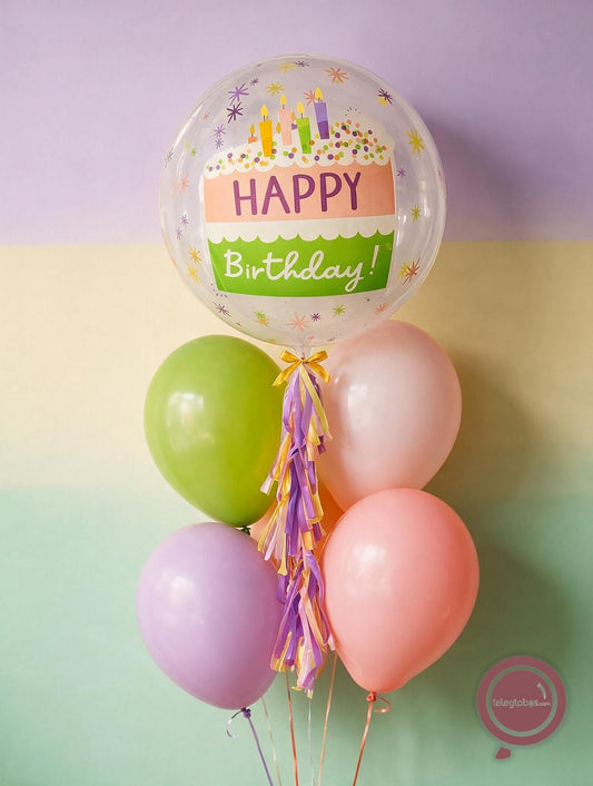 Bouquet de Cumpleaños -Burbuja Happy Birthday-
