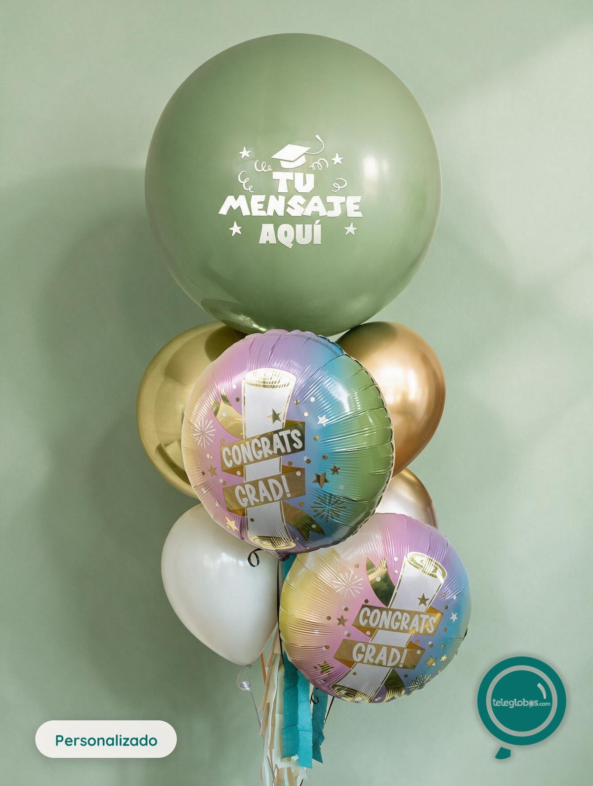 Bunch de Globos Inspira para Graduación - Congrats Grad -