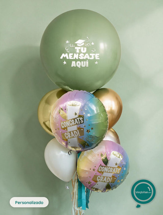 Bunch de Globos Inspira para Graduación - Congrats Grad -