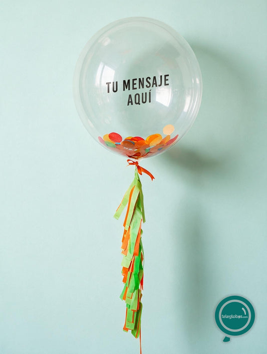 Burbuja con helio personalizada -Feliz Cumpleaños-