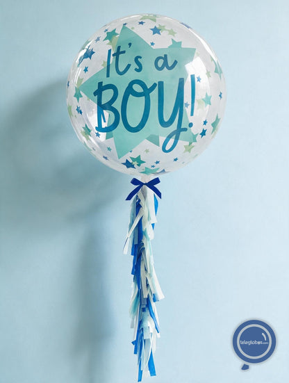 Globo Burbuja de 24" - It´s a Boy