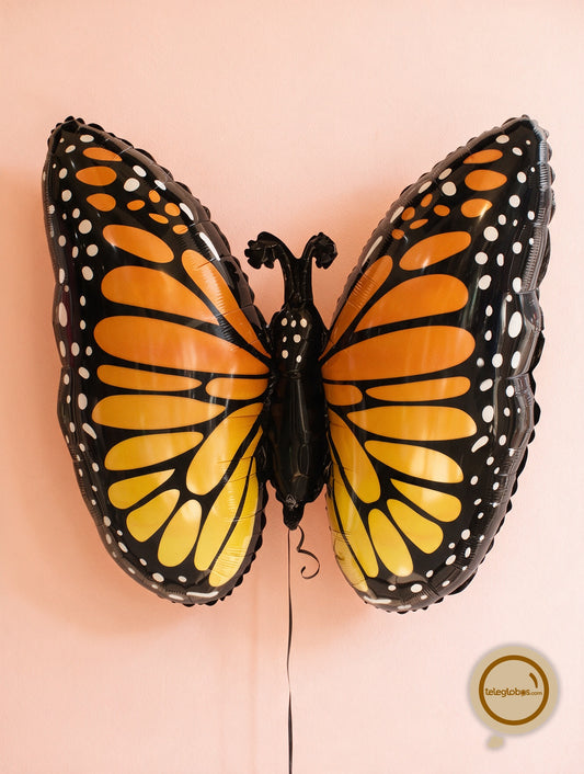 Globo Metálico Super Shape de 25" - Mariposa Monarca Glow