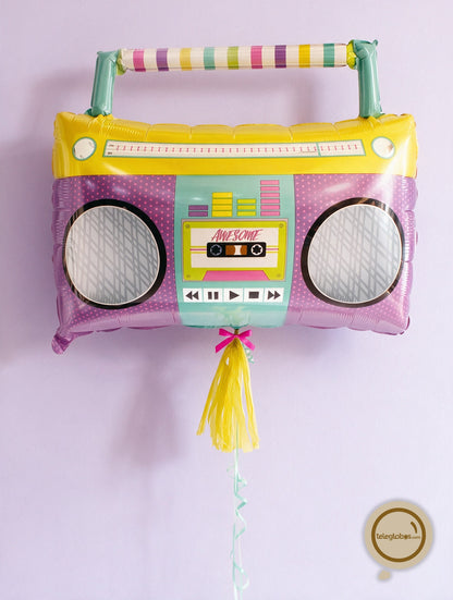 Globo Metálico Super Shape de 27" - Awesome Party Boom Box Radio