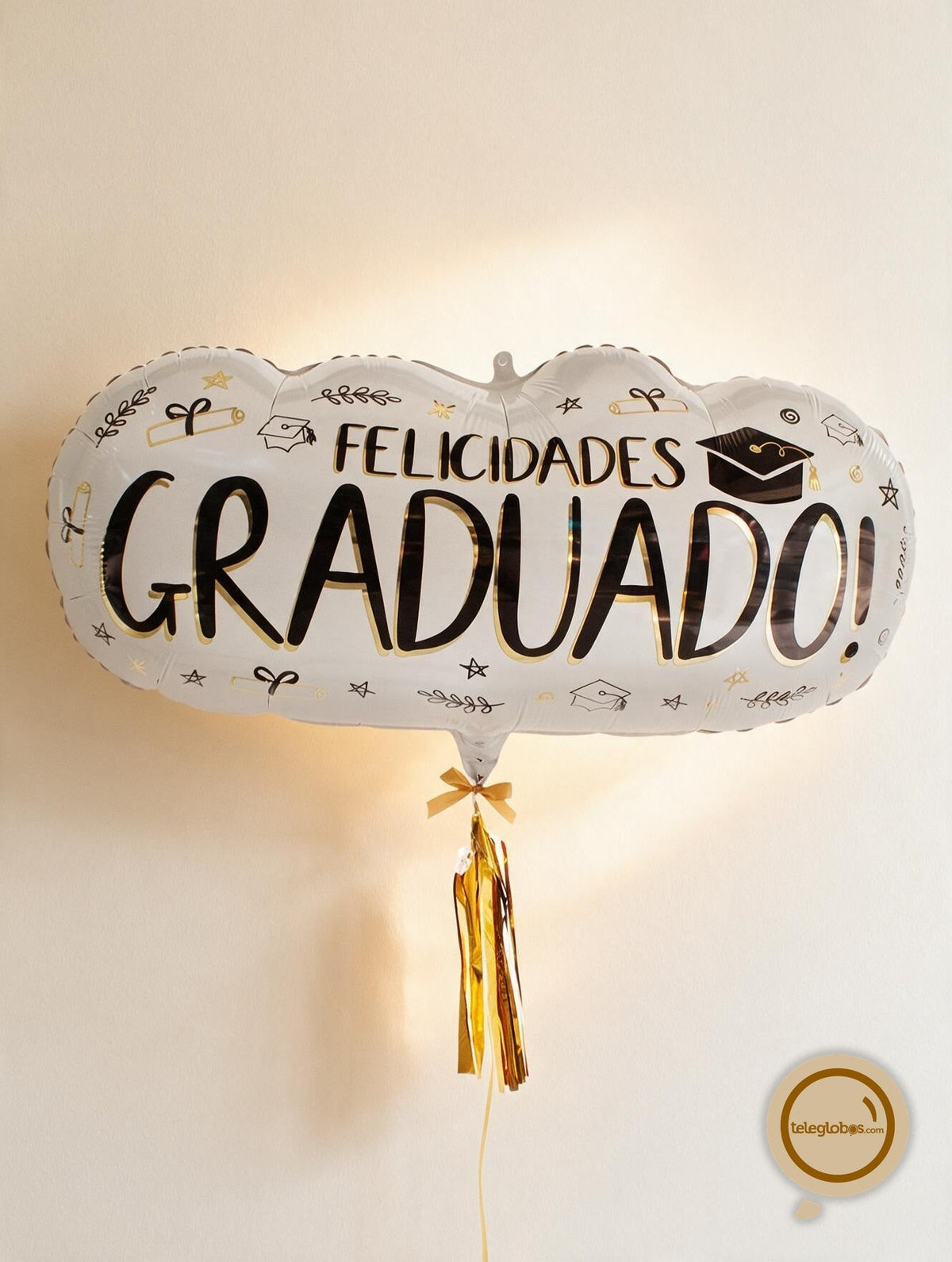 Globo Metálico Super Shape de 28" - Felicidades Graduado