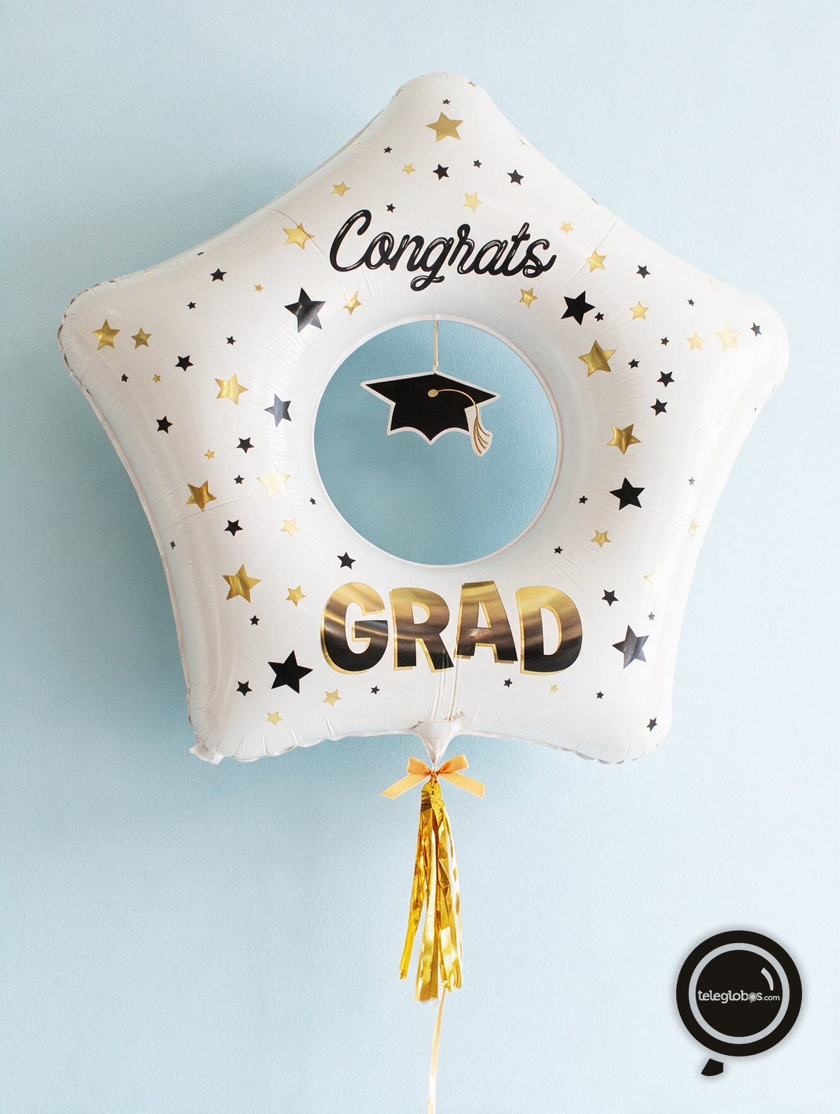 Globo Metálico Super Shape de 32" - Estrella Congrats Grad