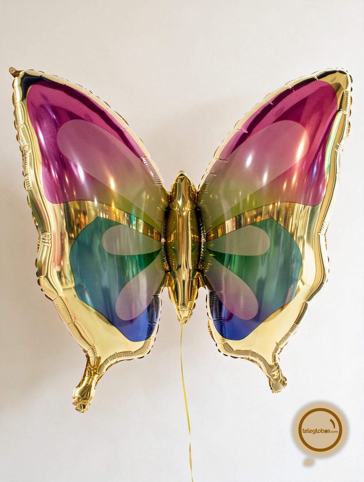 Globo Metálico Super Shape de 35" - Mariposa Tropical