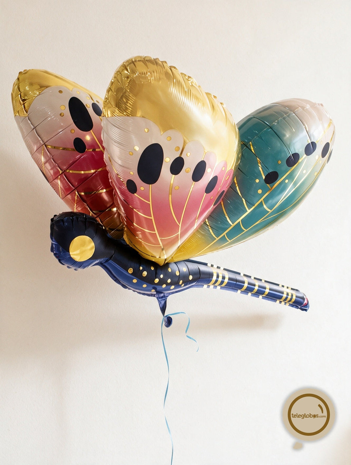 Globo metálico libélula dragonfly de 40 pulgadas — componente del set