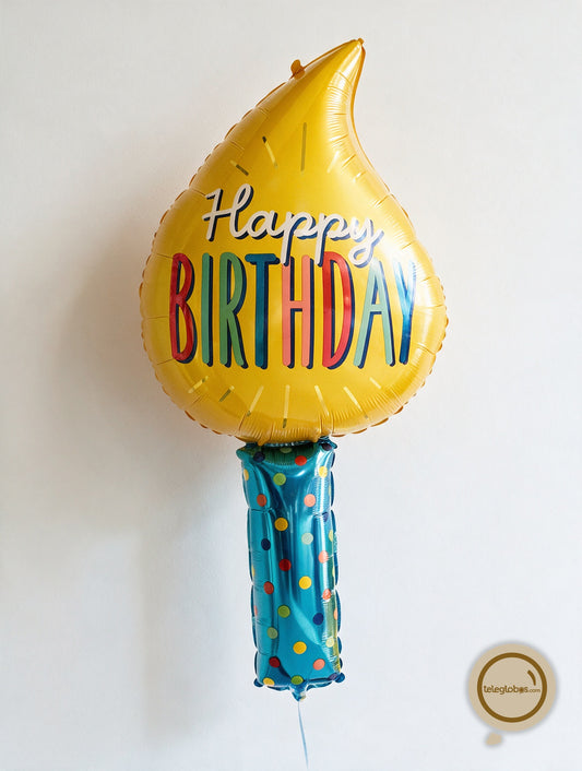 Globo Metálico Super Shape de 35" - Birthday Candle (Vela)