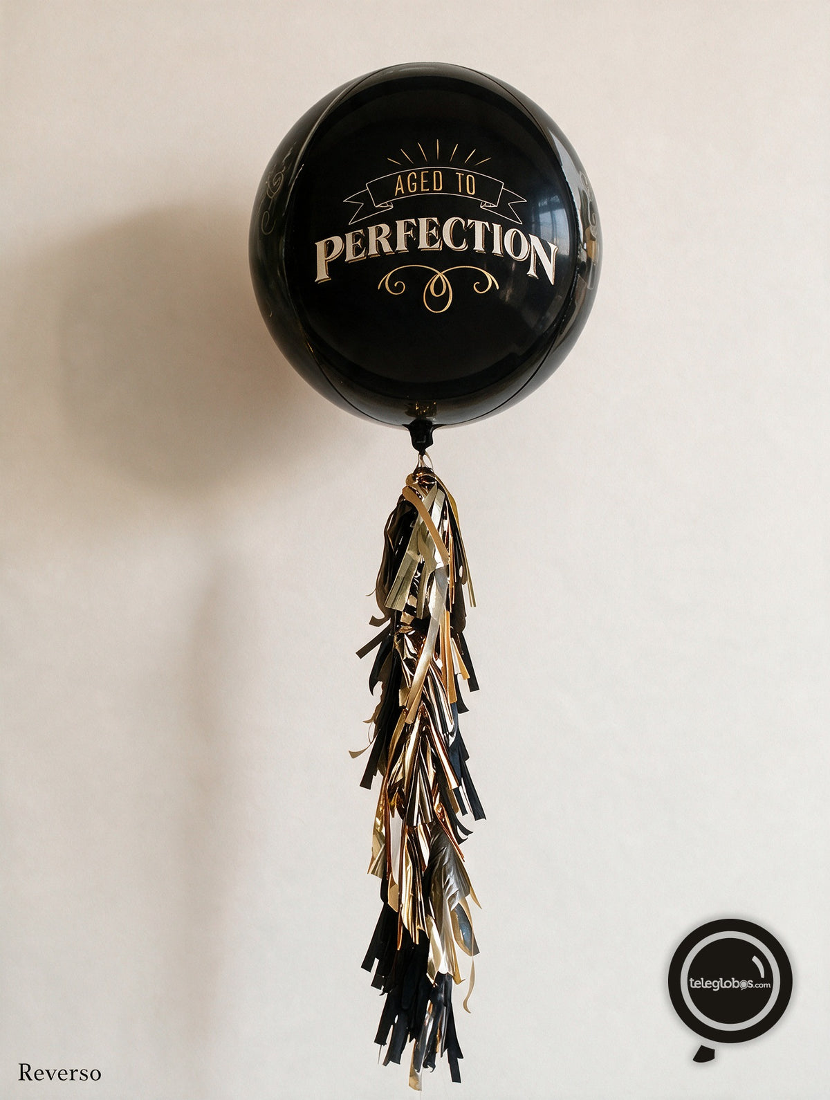 Globo ORBZ de 15" - Happy Birthday Better with Age (reverso)