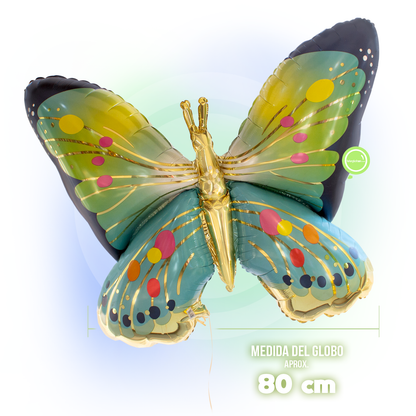 Bouquet de Globos con Helio -Mariposa Vibrante-