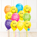 12 globos inflados con helio -Feliz cumpleaños y caritas con besitos- Bio* -RAC011-.