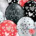 12 globos inflados con helio -Happy Birthday/Corazones/Cromo- Bio* -RAC019-.