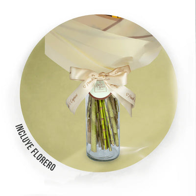 Girasoles, Rosas Amarillas, Leather y Escabiosa -ALA008-