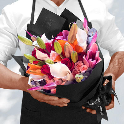 Alcatraz, Rosas, Avecilla y Lillies. Flores CDMX Mexico DF Ponch y Caprico