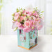 Arreglo Floral de Rosas, Clavel Rosado, Mini Rosas y Lisianthus Místico  -GI030-